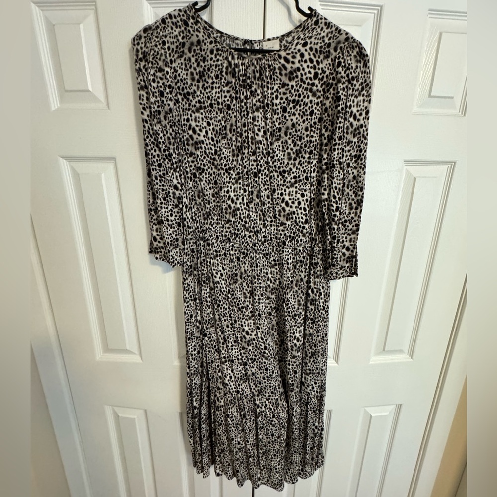 A New Day - Black & White Leopard Dress